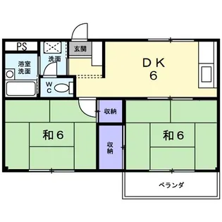 セゾン錦里【2階】の間取り