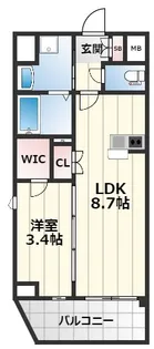 サムティ京橋Clear【6階】の間取り