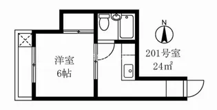 ヴェール西早稲田【2階】の間取り
