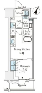 ベルファース神田神保町【4階】の間取り
