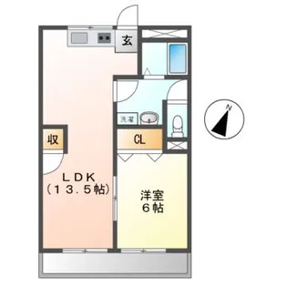 グリーンフォート【1階】の間取り