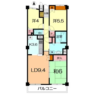 サンフィール大宮宮原【5階】の間取り