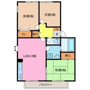 グリーンハウスしゃくなげ【2階】の間取り