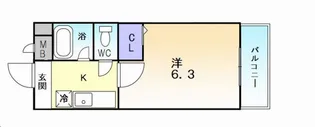 プリミエール白鷺【3階】の間取り