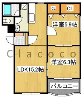 キャメリア B棟【1階】の間取り