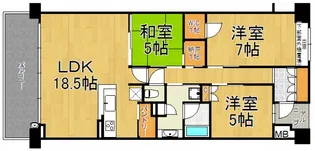 ヴィークコート夙川香櫨園【3階】の間取り
