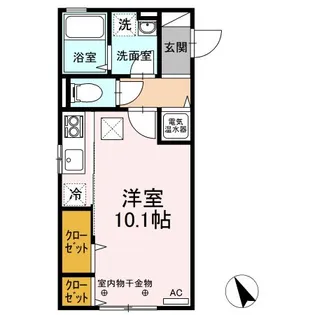 クリスタル・ガーデン【1階】の間取り