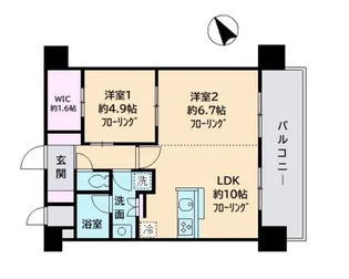 デル・スール テラス【3階】の間取り