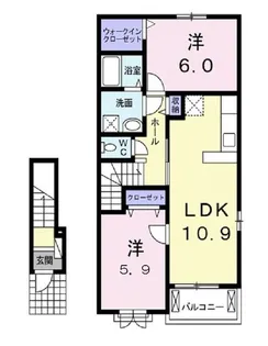 アブソリュート リーベ【2階】の間取り