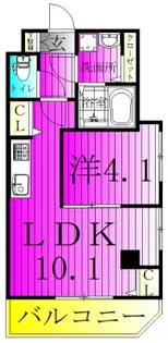 LEVICIA BLDG.II【3階】の間取り