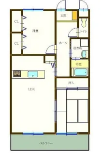 プランドール3番館【1階】の間取り