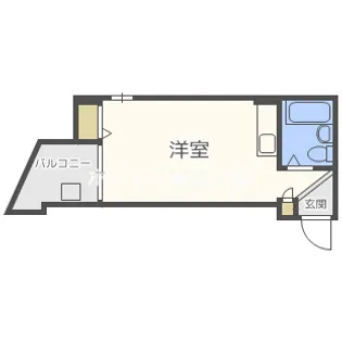 カサクメール玉出【4階】の間取り