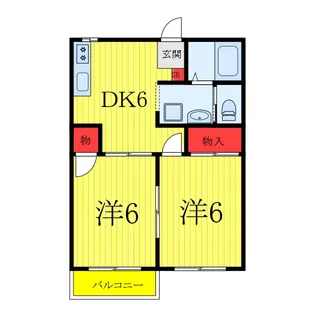 沼口・青木ハイツ【2階】の間取り