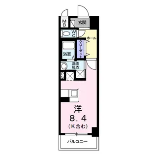 ベルク フェルト【2階】の間取り