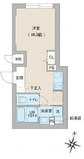 クリオ ラモード目黒洗足【3階】の間取り