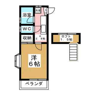 長町南ハイム【2階】の間取り