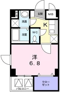 KONTI松野【4階】の間取り