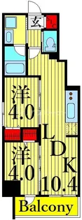 ドゥーエ入谷I【8階】の間取り