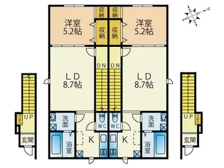 カスターニャ【2階】の間取り