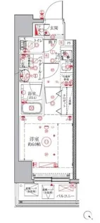 クレイシアIDZ横浜桜木町【7階】の間取り