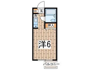 晴嵐マンション【5階】の間取り