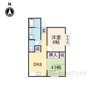 ファミール星丘【2階】の間取り