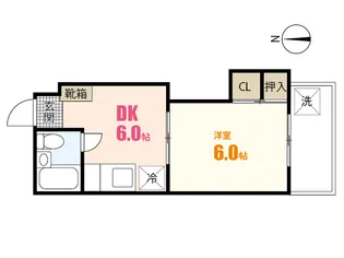 (西原)中田ビル【2階】の間取り