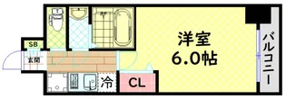 ファステート難波ヴィラント【10階】の間取り