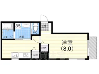 カースル仁川【3階】の間取り