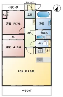パルメーラ県庁前【5階】の間取り