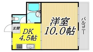 ミサトマンション【4階】の間取り