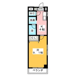 ~エトワール ポレール~【4階】の間取り