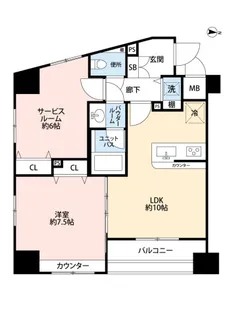プレサンス本駒込アカデミア【14階】の間取り