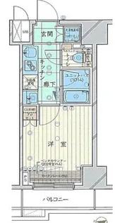ルーブル大鳥居参番館【7階】の間取り