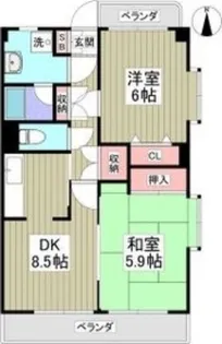 セントヒルズ東川口【6階】の間取り
