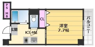 浜中マンション【6階】の間取り