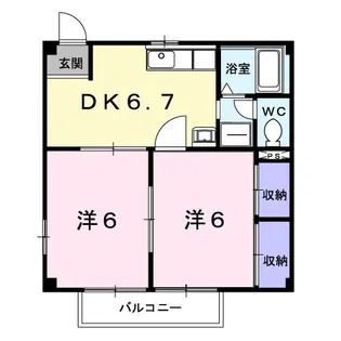 メゾン・エクセルC【2階】の間取り