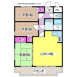 南部マンション【6階】の間取り