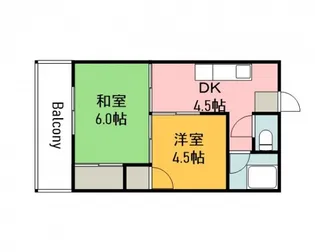 ウィステリアパレス尾長西【1階】の間取り