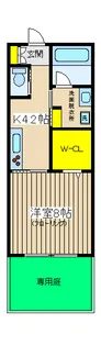 ポートヒルA【1階】の間取り