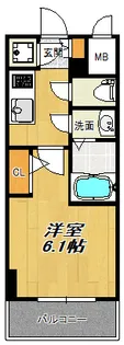 エスリード大阪シティノース【2階】の間取り