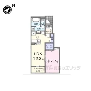 フレッシュハウス1【1階】の間取り