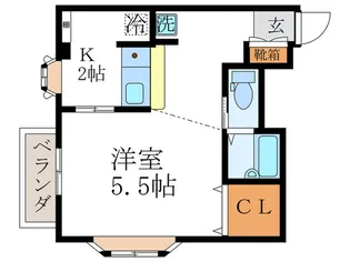サンシャイン烏丸鞍馬口【3階】の間取り