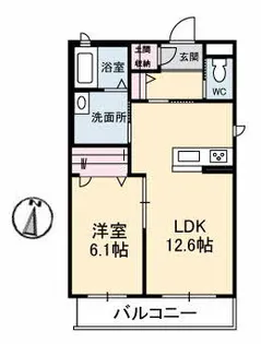フェリーチェ117【3階】の間取り