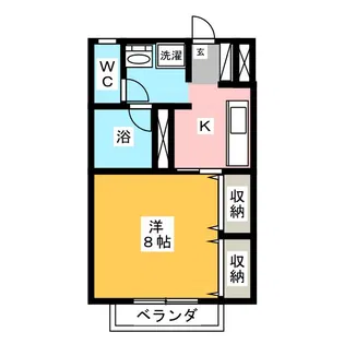 サングレース【1階】の間取り