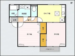 セジュールFXKーB【1階】の間取り