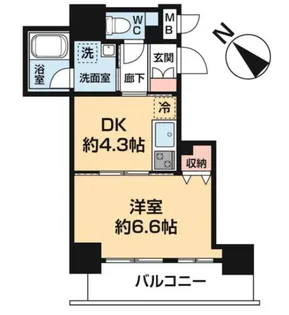 アート不動前【6階】の間取り