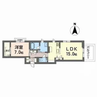 シャーメゾン上中野【4階】の間取り