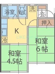 ドミールタカハシI【1階】の間取り