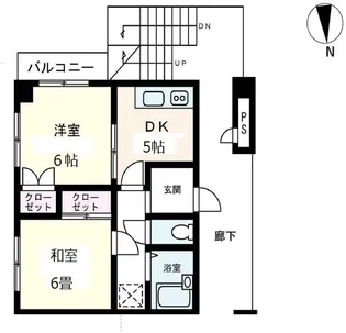 ルセーヌ阿佐ヶ谷【3階】の間取り